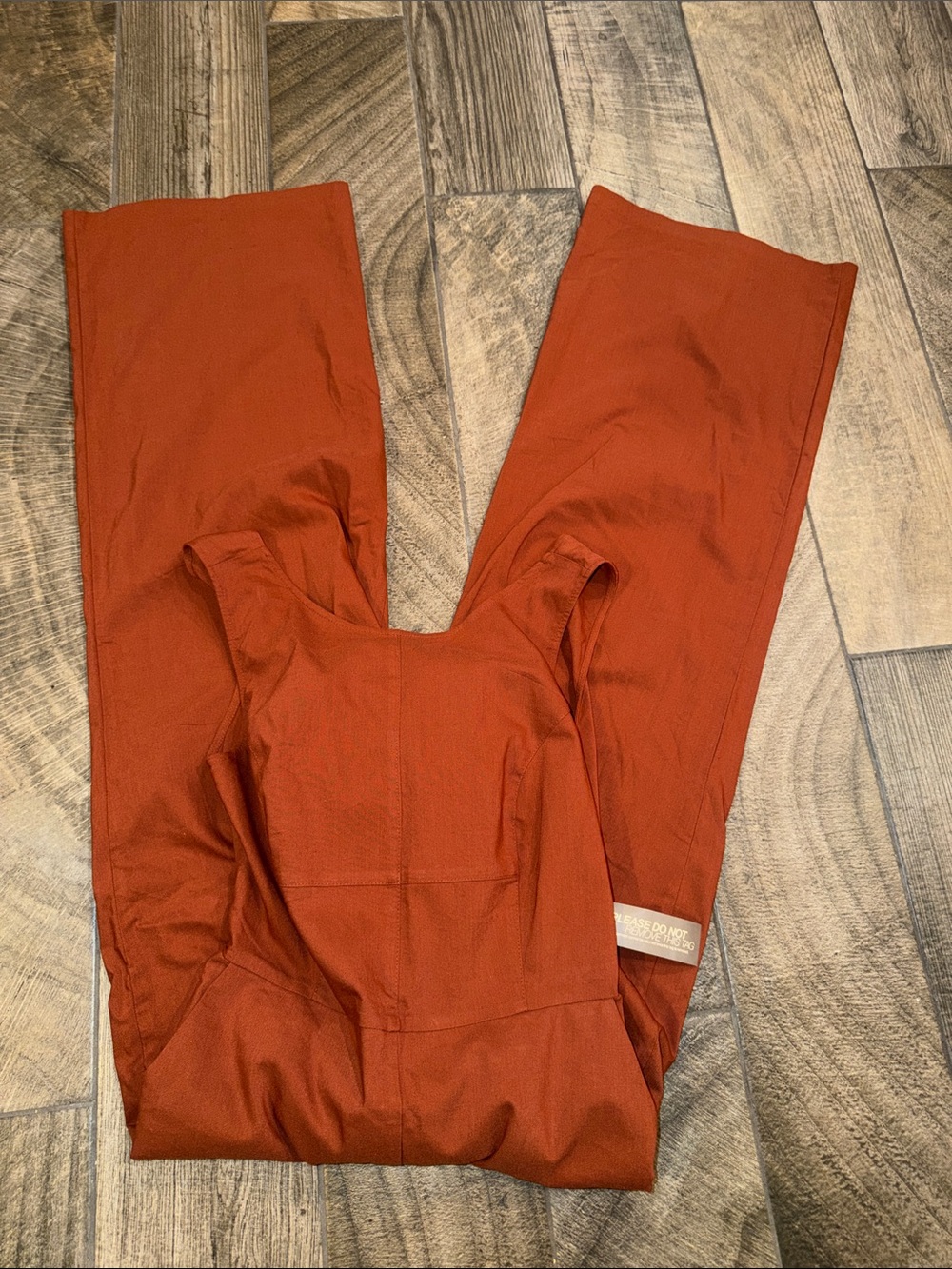 NWT Eva Mendes Rust wide leg Jumpsuit